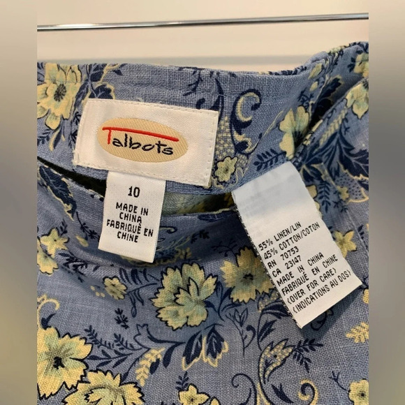 TALBOTS Linen Blend Skirt - Picture 6 of 6